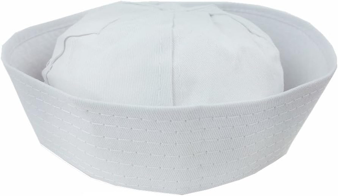 Adult Captain'S Yacht Hat and White Cotton Sailor Hat - Nautical Party Hats - Sailor Dress up Hats