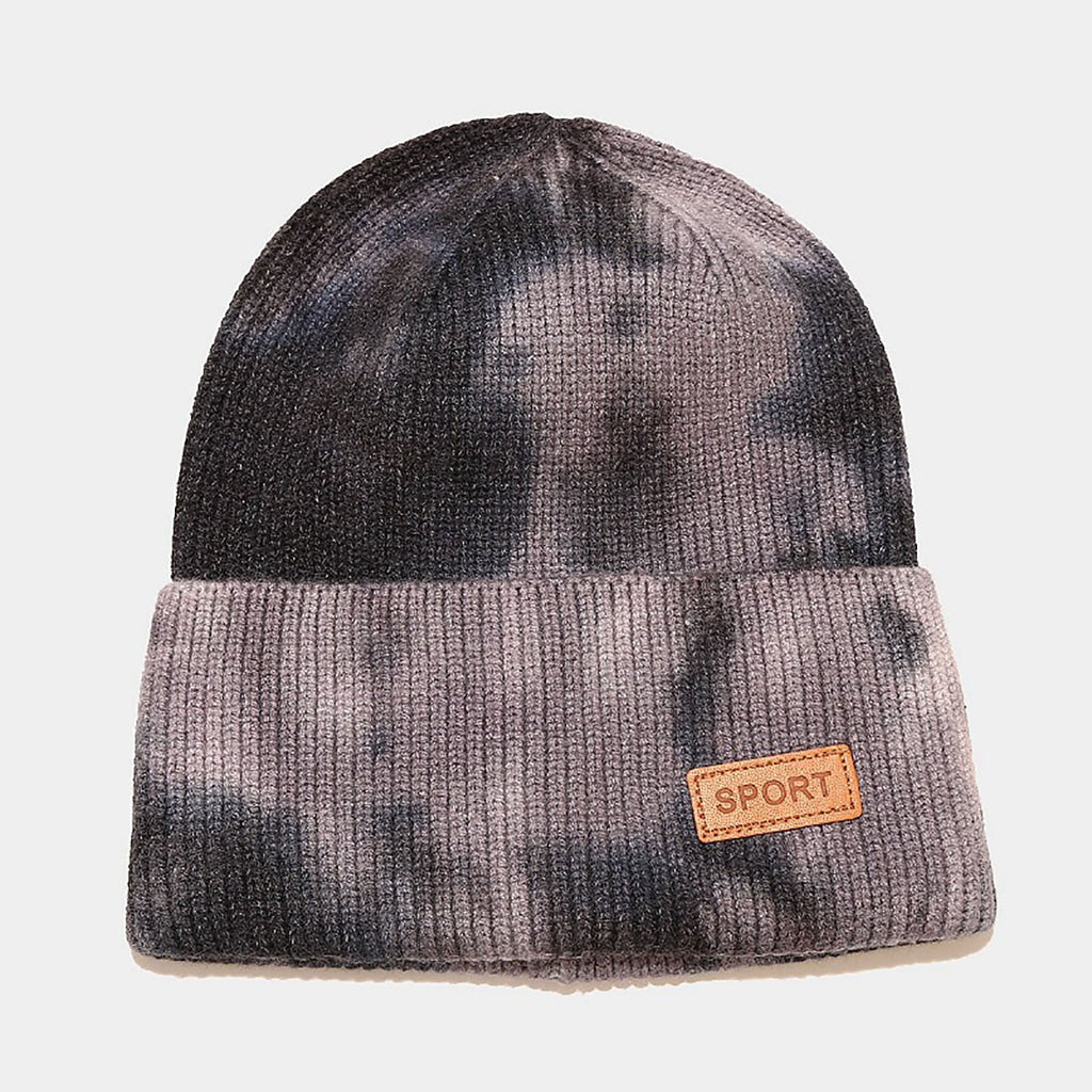 Winter Hats for Men Women Hat Warm Cable Knit Tie Dye Hats Soft Stretch Thick Cute Knitted Cap for Cold Weather Hats