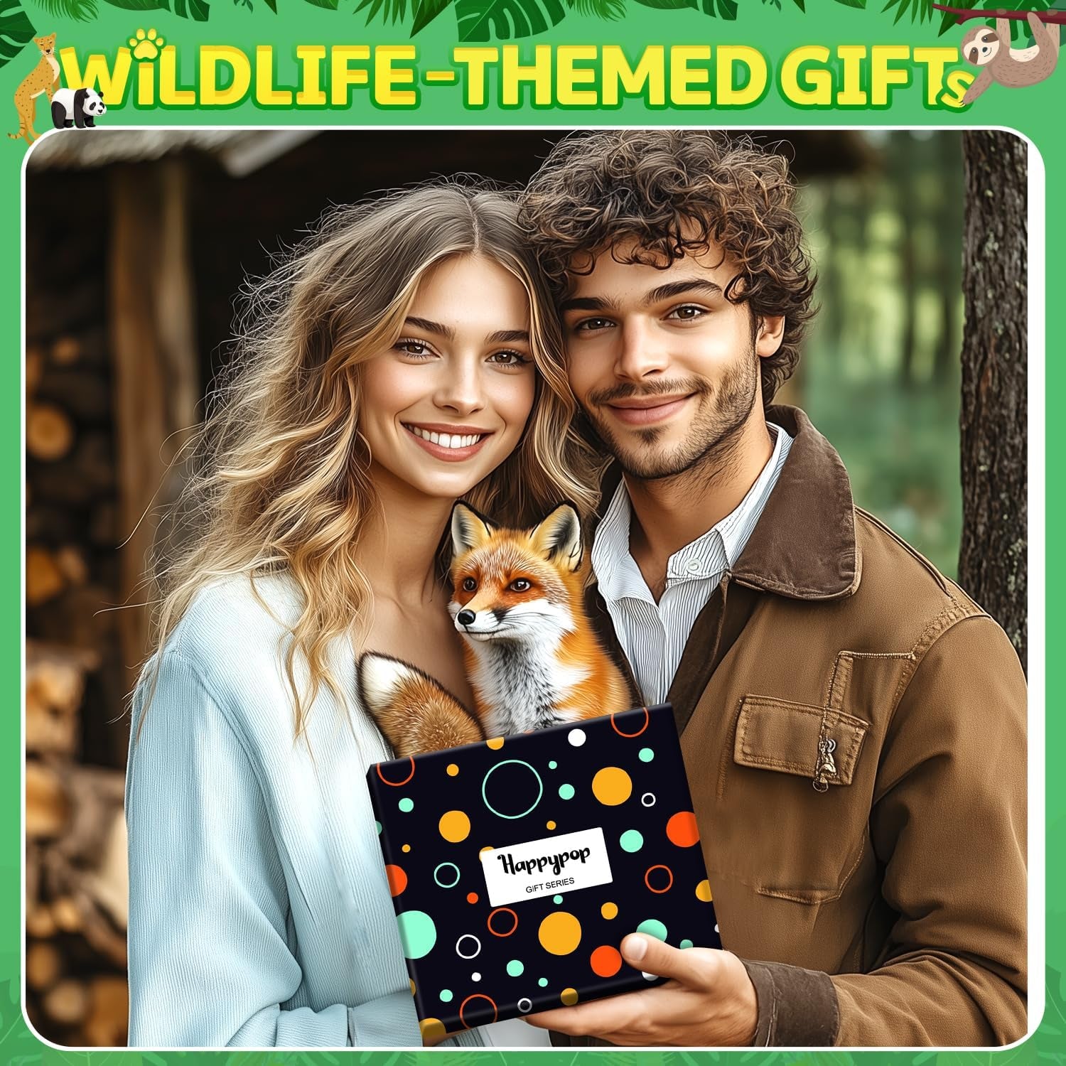 Funny Socks for Women - Novelty Crazy Cute Fox Sloth Socks, Fox Sloth Gifts for Teen Girls