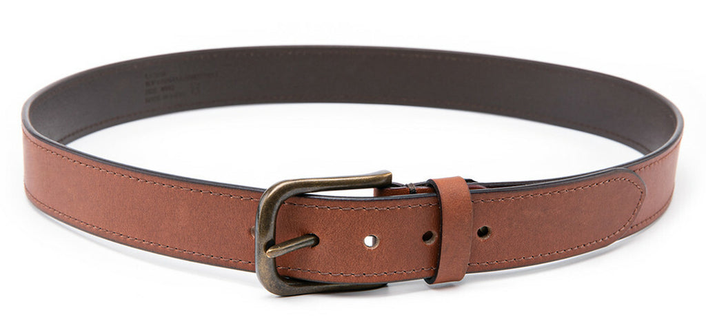 Men’S Top Grain Leather Belts Casual Jeans Solid Belts for Men 1.5Inch Width