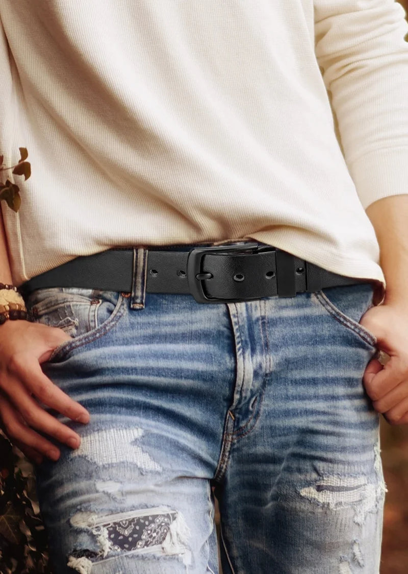 Men Belts Black Belts for Men Casual Dress Belt