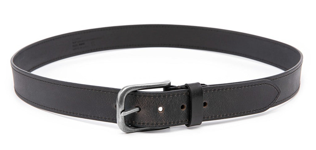 Men’S Top Grain Leather Belts Casual Jeans Solid Belts for Men 1.5Inch Width