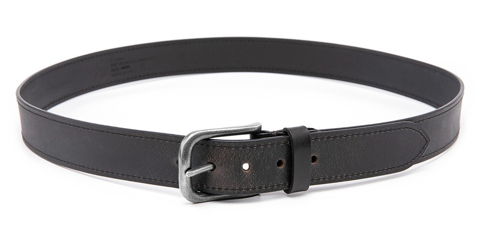 Men’S Top Grain Leather Belts Casual Jeans Solid Belts for Men 1.5Inch Width