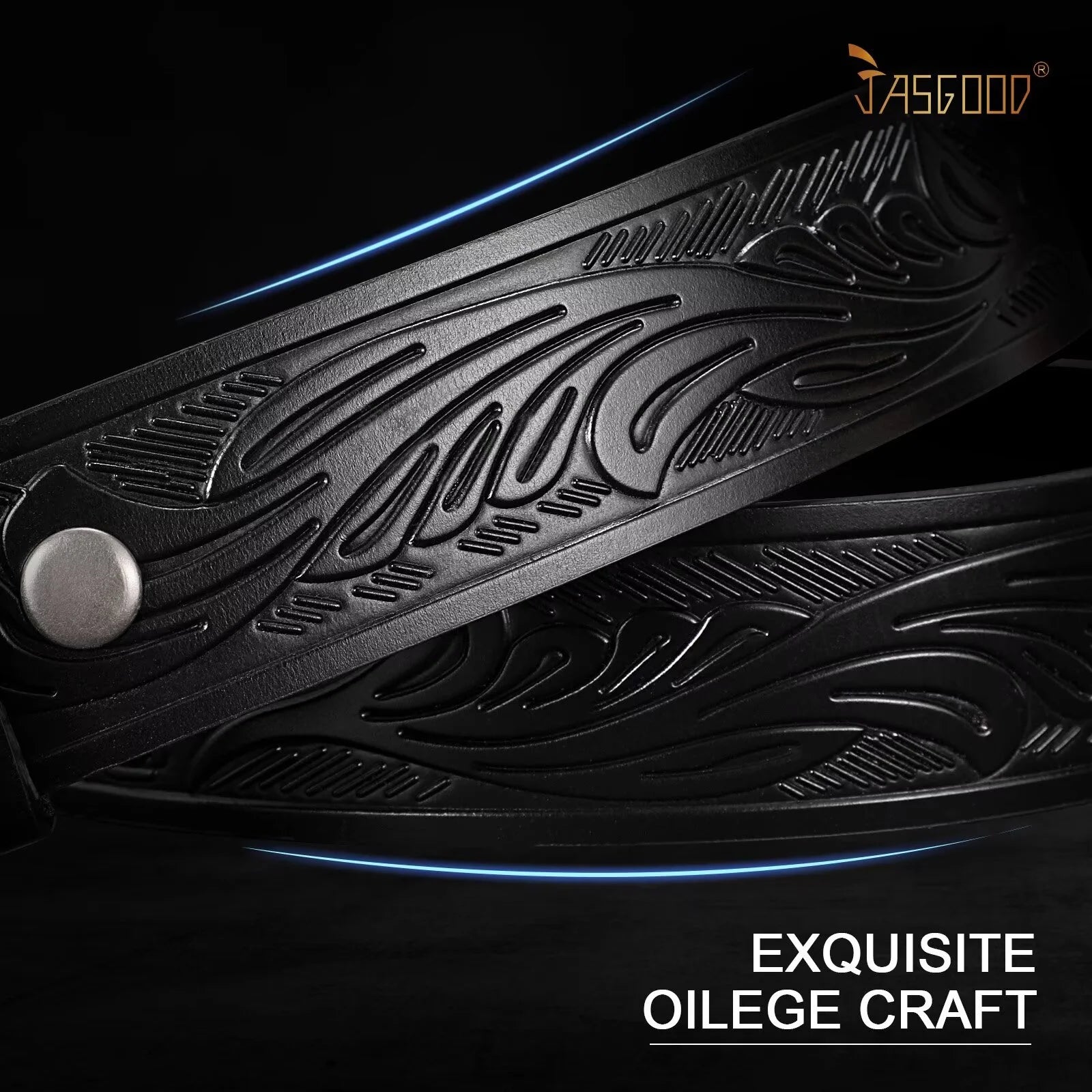 2 Pack Western Leather Belts for Men Woman without Buckle, Cowboy Cowgirl Belt Strap for Jeans Gift Belts