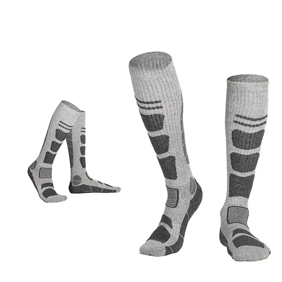 Merino Wool Thermal Socks Long Tube Outdoor Sports Thermal Socks Ski Hiking Ski Mountaineering Sports Socks for Men Women