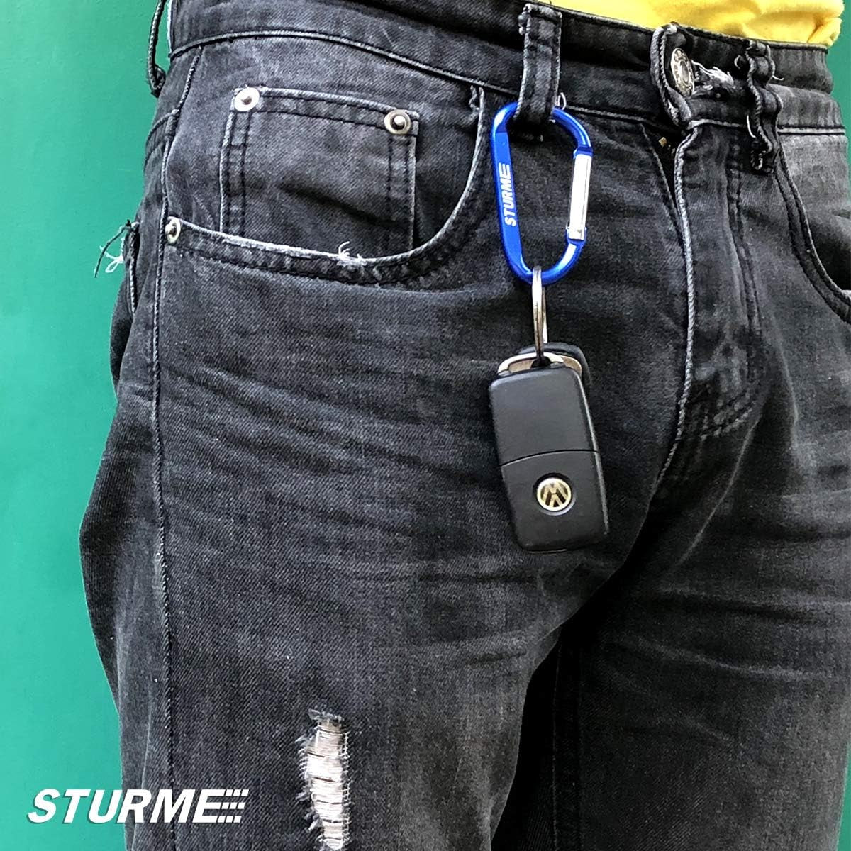 20Pcs 2.7" Carabiner Clip Durable Carabeaner Hooks Small Carabiner D Clip