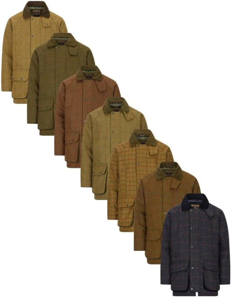 Men'S Barlaston Derby Tweed Jacket - Countryside Shooting Jacket for Men with Waterproof Fabric Protector