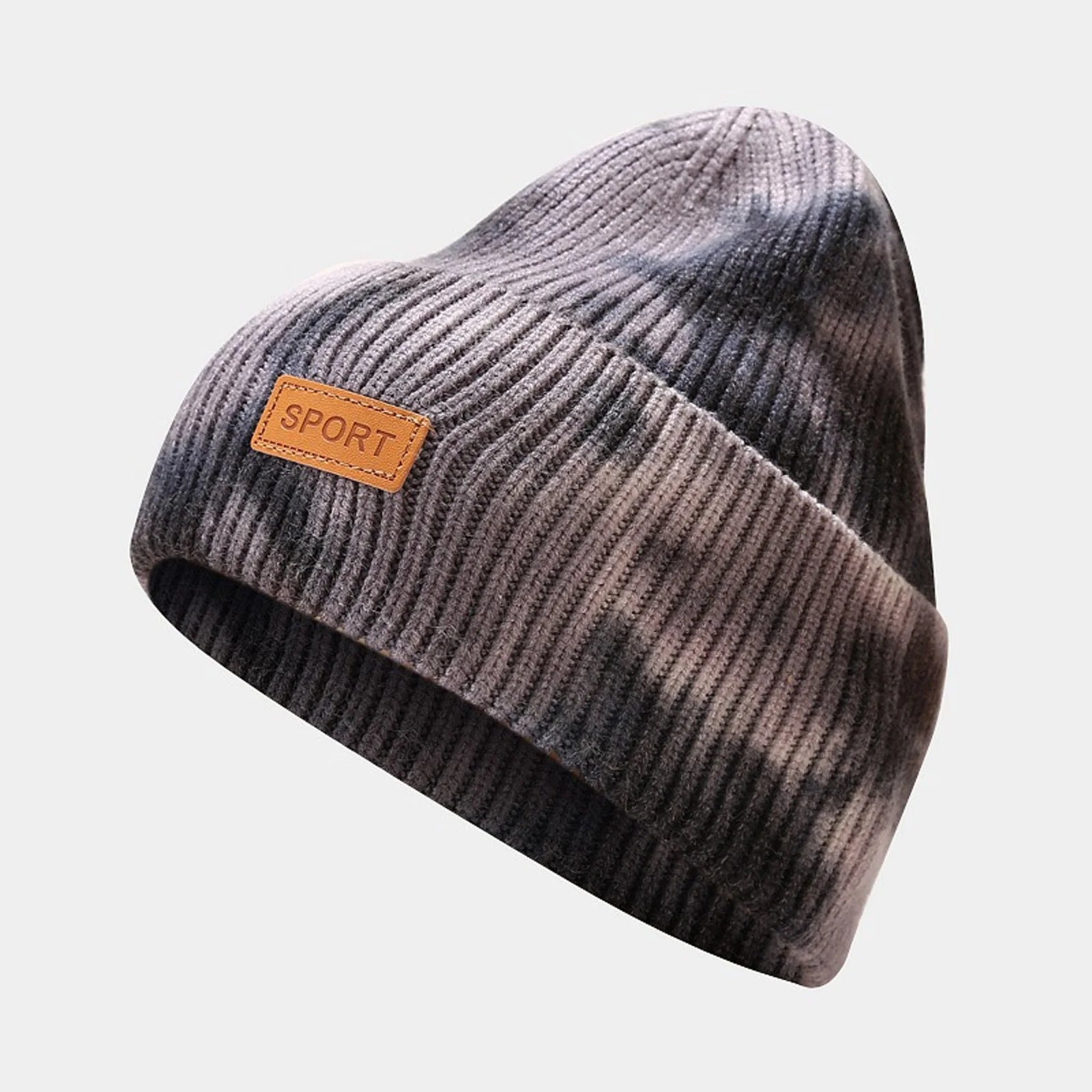 Winter Hats for Men Women Hat Warm Cable Knit Tie Dye Hats Soft Stretch Thick Cute Knitted Cap for Cold Weather Hats