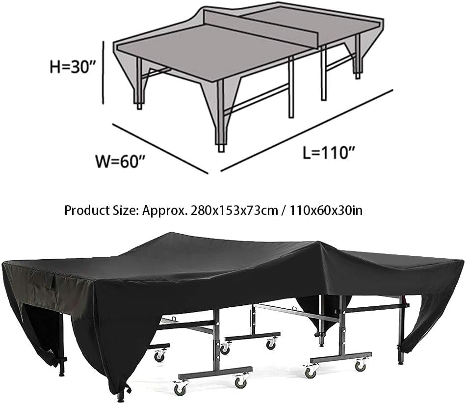 Table Cover, Table Tennis Cover the Table Tennis Table from Sunlight, Rain, Snow, Dust, Protective
