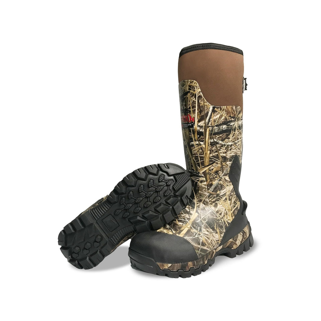 8 Fans Rubber Hunting Boots with 1000G Thinsulate Insulation,Nex