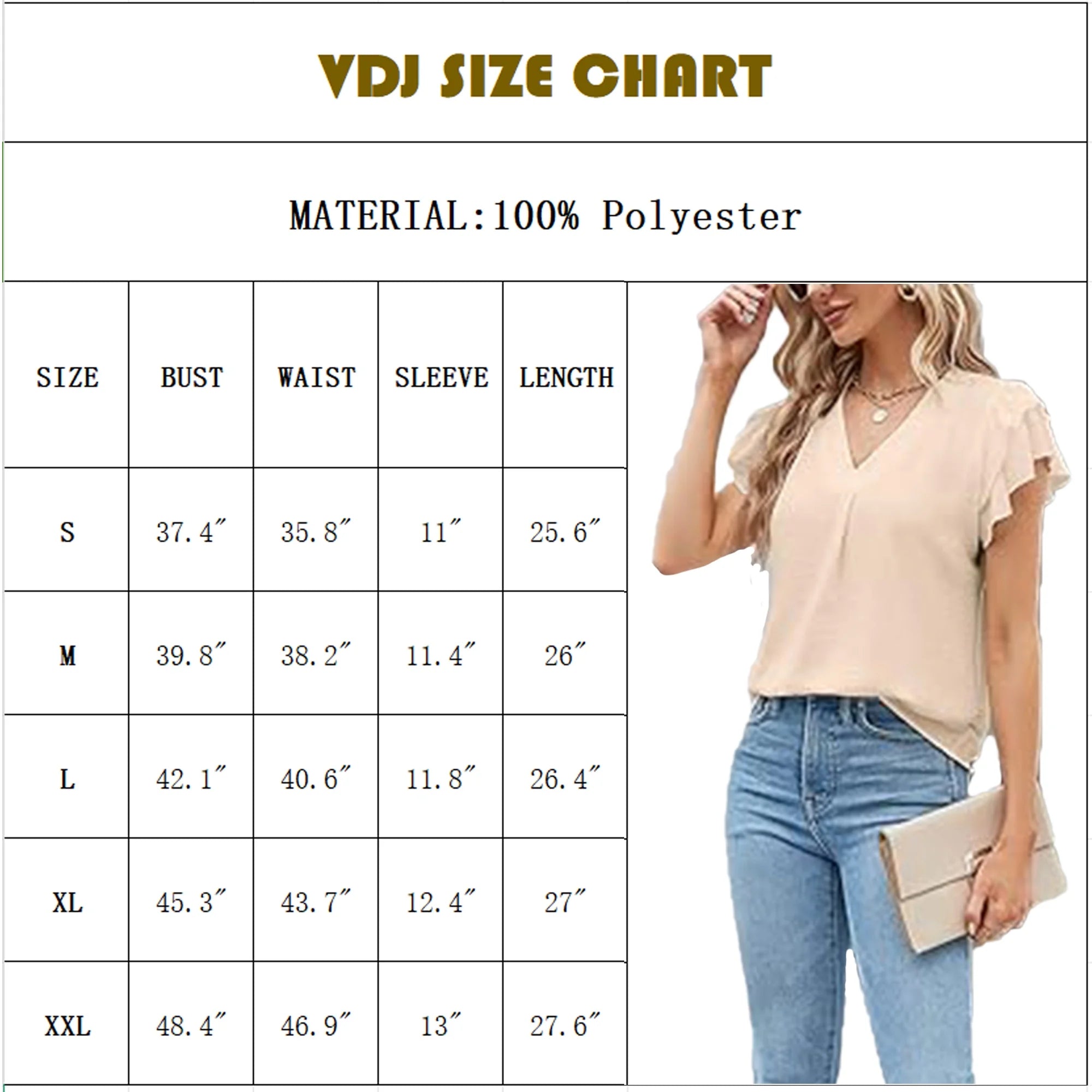 Dressy Blouse for Women Summer Petal Short Sleeve Classic V Neck Business Lightweight Soft Tunic Beige Shirts Size XL