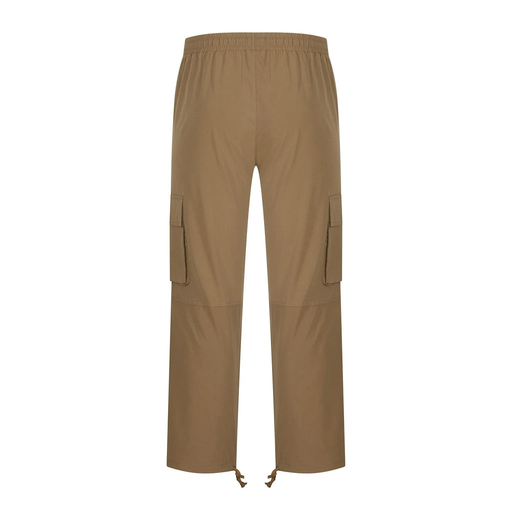 Cargo Pants for Men Relaxed Fit Causal Slim Beach Work Streetwear Khaki Baggy Pants with Zipper Pockets