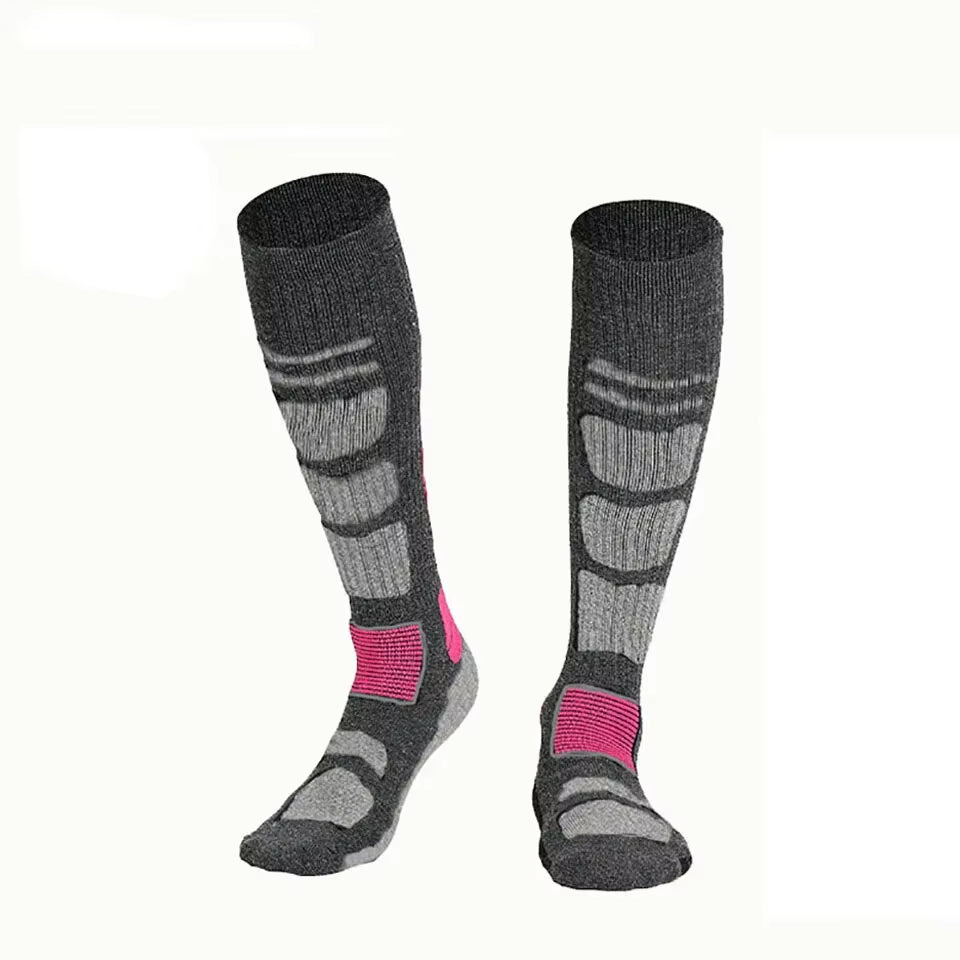Merino Wool Thermal Socks Long Tube Outdoor Sports Thermal Socks Ski Hiking Ski Mountaineering Sports Socks for Men Women