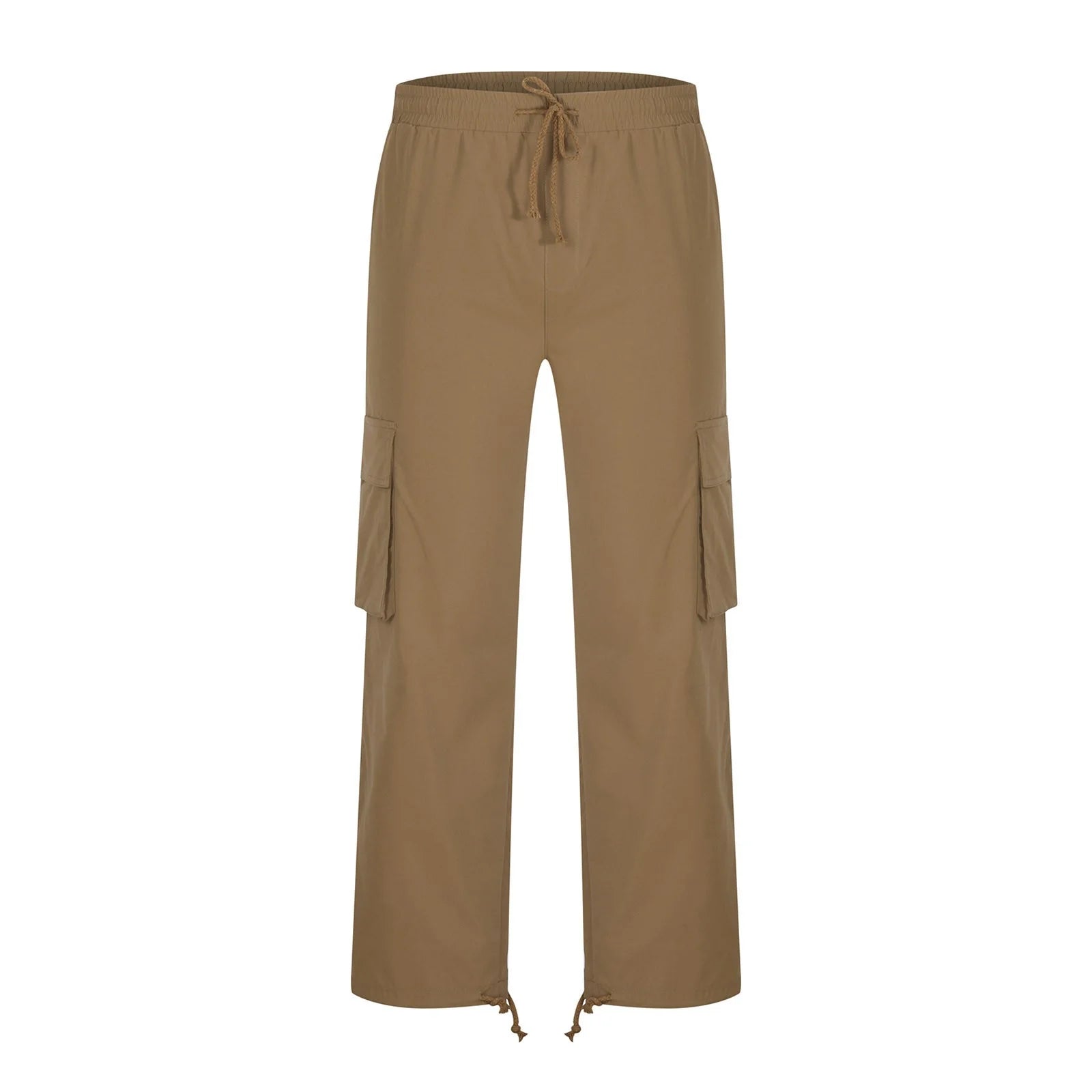 Cargo Pants for Men Relaxed Fit Causal Slim Beach Work Streetwear Khaki Baggy Pants with Zipper Pockets